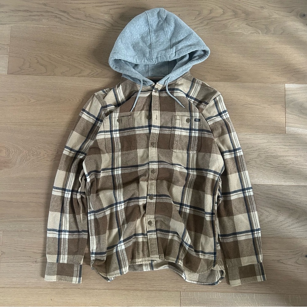 Plaid Hooded Flannel Shirt